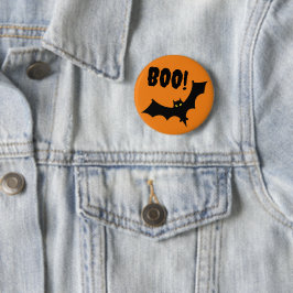 Bóton Redondo 5.08cm Distintivos - Boo! Morcego de Halloween