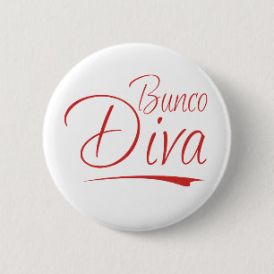 Bóton Redondo 5.08cm diva do bunco