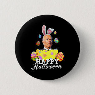 Bóton Redondo 5.08cm Diversão Joe Biden Happy Halloween Fusera Páscoa C