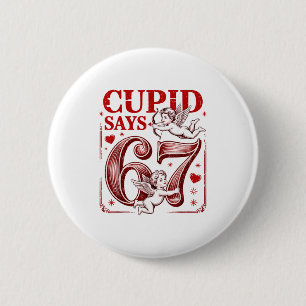 Bóton Redondo 5.08cm Divertido 67 Cupido Diz 67 Casal de Namorados no D