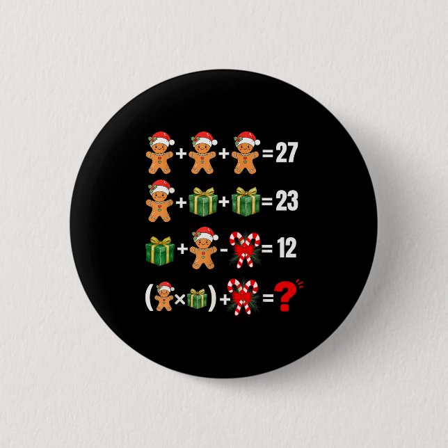 Bóton Redondo 5.08cm Divertido 67 Meme Doce Alegre Papai Noel Professor (Frente)