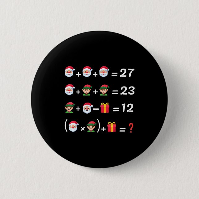 Bóton Redondo 5.08cm Divertido 67 Meme Natal Professor de Matemática Pa (Frente)