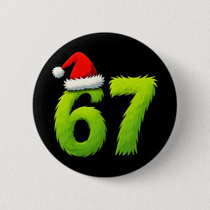 Bóton Redondo 5.08cm Divertido 67 Natal Seis Sete Meme 6 7 Adolescentes