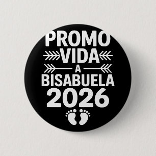Bóton Redondo 5.08cm Divertido promovido a bisabuela 2026 dizendo Diver