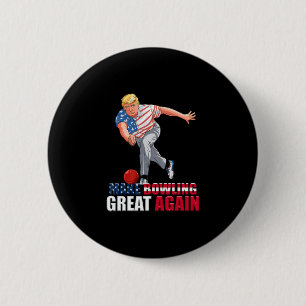 Bóton Redondo 5.08cm Divertido Trump Boliche Faça Boliche Grande Novame