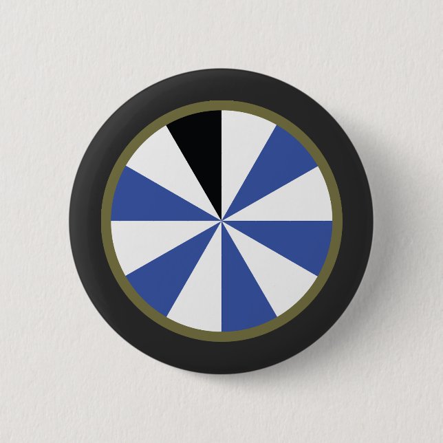 Bóton Redondo 5.08cm Divisão de Infantaria 11 - Fantasma - SSI (Frente)