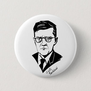 Bóton Redondo 5.08cm Dmitri Shostakovich