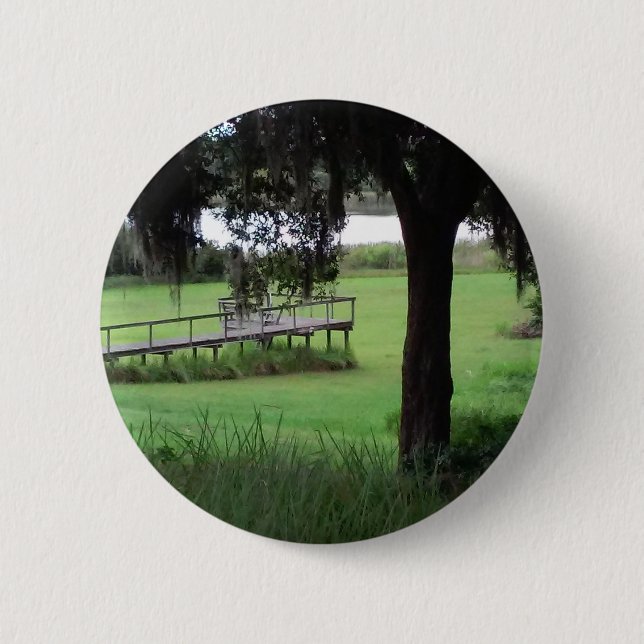 Bóton Redondo 5.08cm doca seca do lago (Frente)