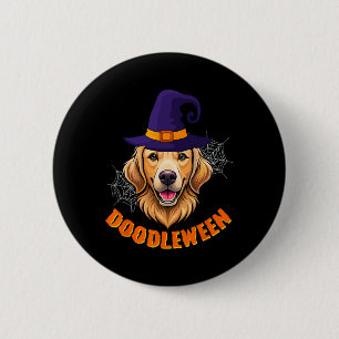 Bóton Redondo 5.08cm Dodle Ouro Dodle Dedle Dedle Dourado do Halloween