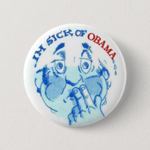 Bóton Redondo 5.08cm Doente de Obama