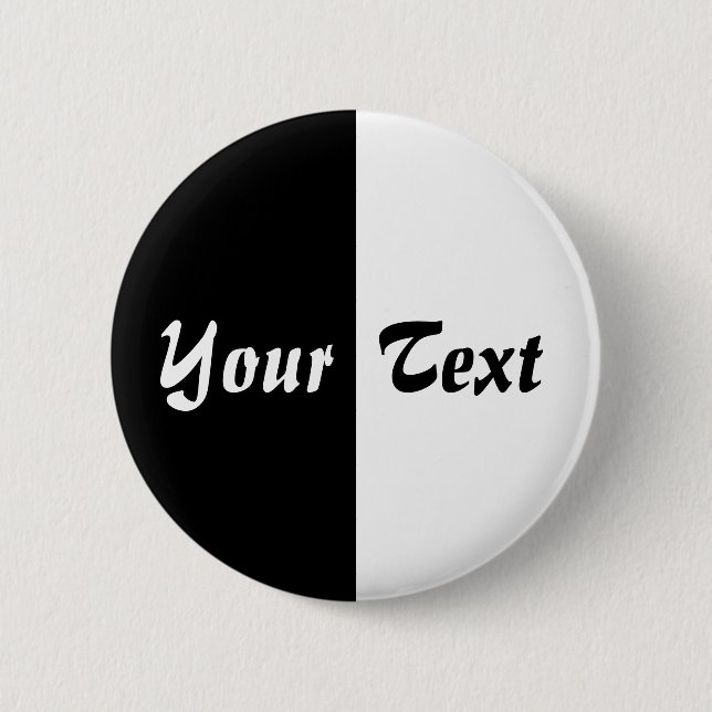 Bóton Redondo 5.08cm Dois tons - 01 - Vertical (Frente)