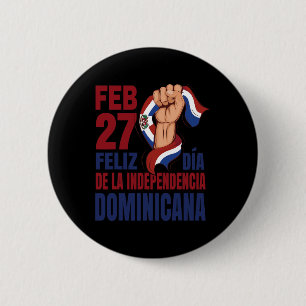 Bóton Redondo 5.08cm Dominicana - Independência Dominicana Dia 1