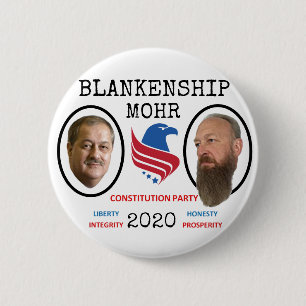 Bóton Redondo 5.08cm Don Blankenship para o Presidente 2020