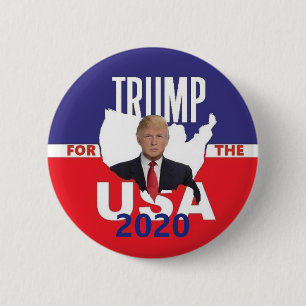 Bóton Redondo 5.08cm Donald Trump 2020