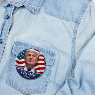 Bóton Redondo 5.08cm Donald Trump 2024 Pinback