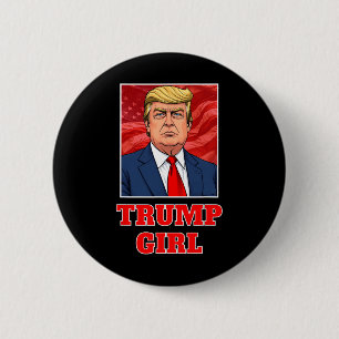 Bóton Redondo 5.08cm Donald Trump Girl Engraçado Excelente América Pres