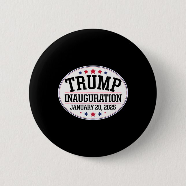 Bóton Redondo 5.08cm Donald Trump Inauguration Day 2025 1 (Frente)