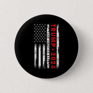 Bóton Redondo 5.08cm Donald Trump Leve a América de Volta Bandeira Amer