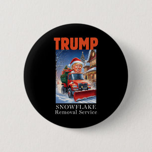 Bóton Redondo 5.08cm Donald Trump Natal Engraçado Remoção do Floco de N