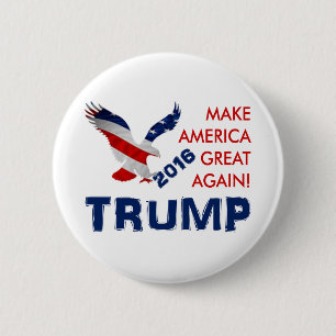 Bóton Redondo 5.08cm Donald Trump para o presidente