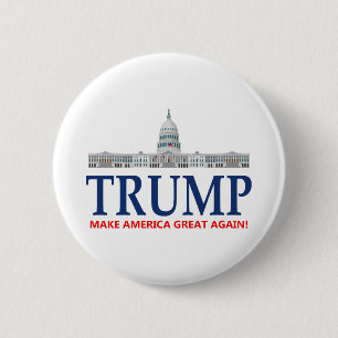 Bóton Redondo 5.08cm Donald Trump para o presidente