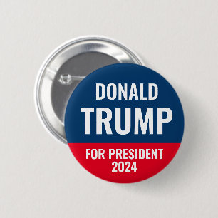 Bóton Redondo 5.08cm Donald Trump Presidente 2028