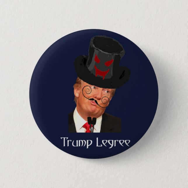 Bóton Redondo 5.08cm Donald Trump Simon Legree (Frente)