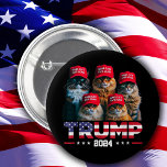 Bóton Redondo 5.08cm Donald Trump Torna Os Gatos Seguros Novamente Red<br><div class="desc">Donald Trump Torna Os Gatos Seguros Novamente Red Hat 2024</div>