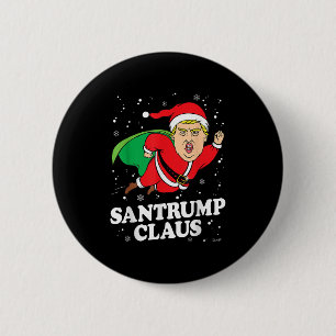 Bóton Redondo 5.08cm Donald Trump Xmas Engraçado Noel Hat Shirt