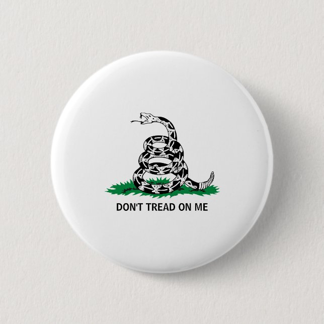 Bóton Redondo 5.08cm Dont Tread On Me  (Frente)