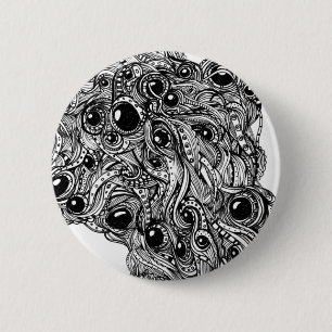 Bóton Redondo 5.08cm Doodle mega