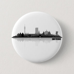 Bóton Redondo 5.08cm Dortmund City Skyline