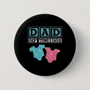 Bóton Redondo 5.08cm Dos futuros pais do Dia de os pais da família Twin