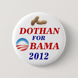 Bóton Redondo 5.08cm Dothan para Obama