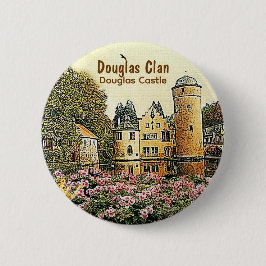Bóton Redondo 5.08cm Douglas Scottish Clan's Douglas Castle Button