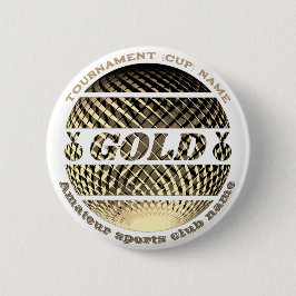 Bóton Redondo 5.08cm Dourada medalha, 1rua vencedora