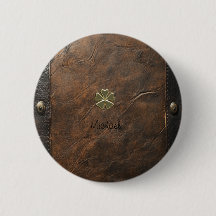 Dourada Rua de Shamrock.Dia de Patrick,Couro Casta