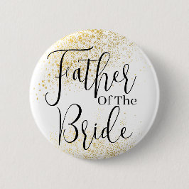 Bóton Redondo 5.08cm Dourado pai do noivo do casamento de noiva Button