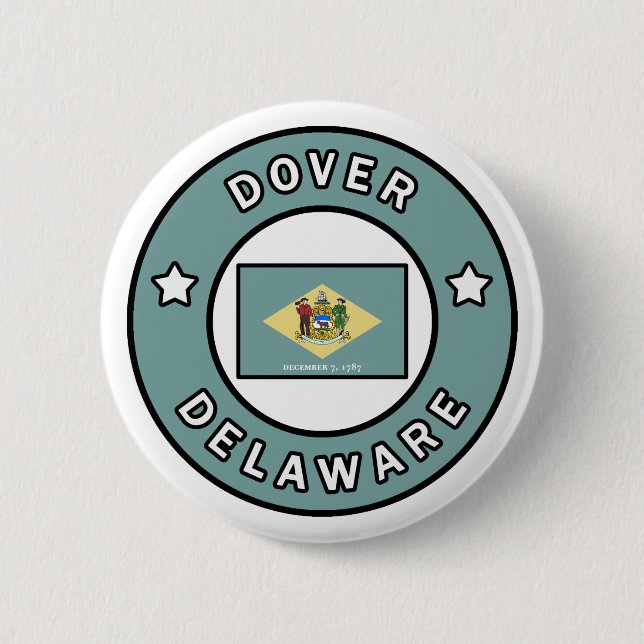 Bóton Redondo 5.08cm Dover Delaware (Frente)