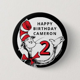 Bóton Redondo 5.08cm Dr. Seuss Character Confetti | ANIVERSÁRIO DE CRIA