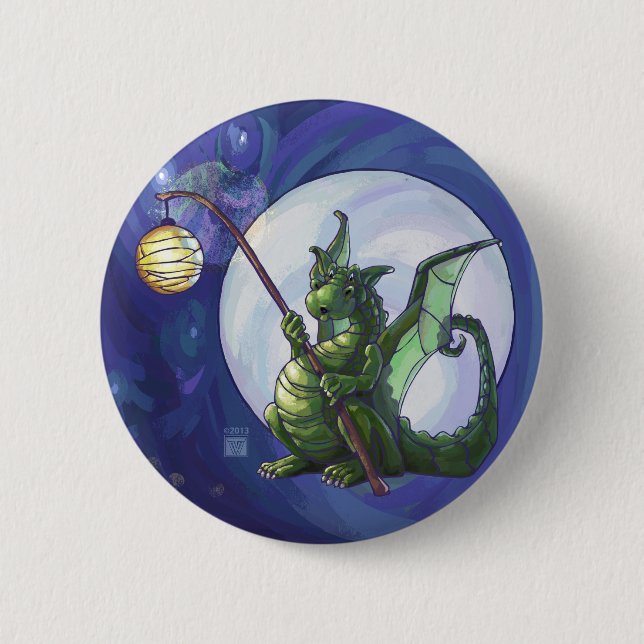 Bóton Redondo 5.08cm Dragon Watch Art (Frente)