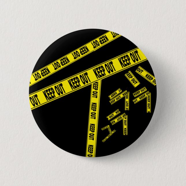 Bóton Redondo 5.08cm DRRR! MANTENHA PARA FORA o botão (Frente)