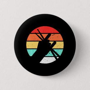 Bóton Redondo 5.08cm Drummer Men Percussion Lover Drum Kit