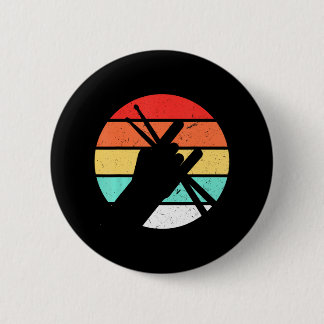 Bóton Redondo 5.08cm Drummer Men Percussion Lover Drum Kit