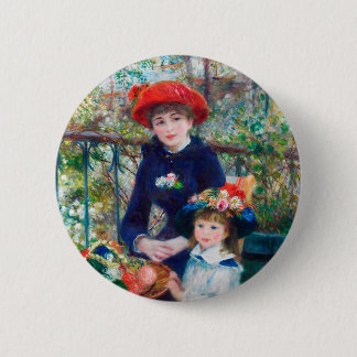 Bóton Redondo 5.08cm Duas Irmãs (No Terrace) Pierre Auguste Renoir
