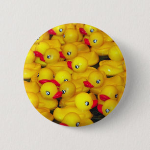 Bóton Redondo 5.08cm Duckies de borracha amarelos bonitos