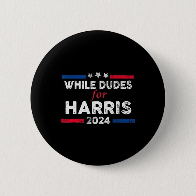 Bóton Redondo 5.08cm Dudes Para Kamala Harris 4 (Frente)
