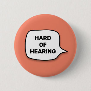 Bóton Redondo 5.08cm Duro da audição