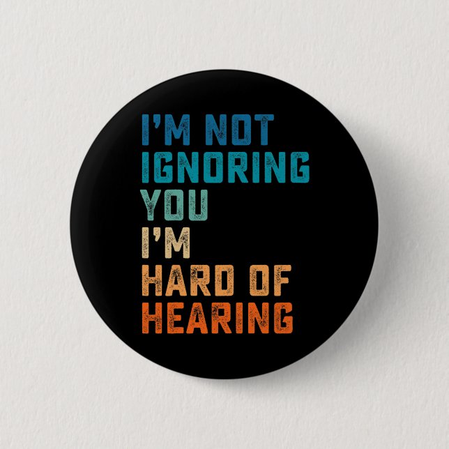 Bóton Redondo 5.08cm Duro De Ouvir Idioma De Sinal Asl Sensibilização S (Frente)