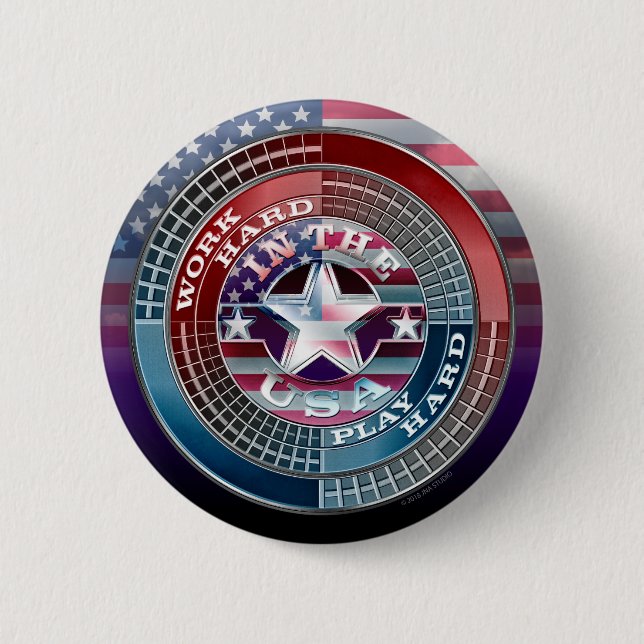 Bóton Redondo 5.08cm Duro de Reprodução de Duros de Trabalho no Botão E (Frente)